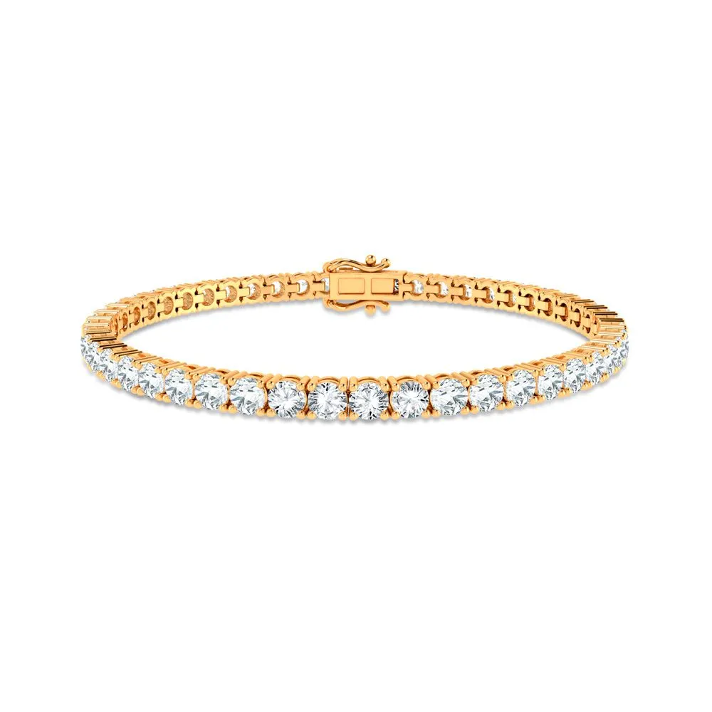 14K 7.04ct Diamond Bracelet