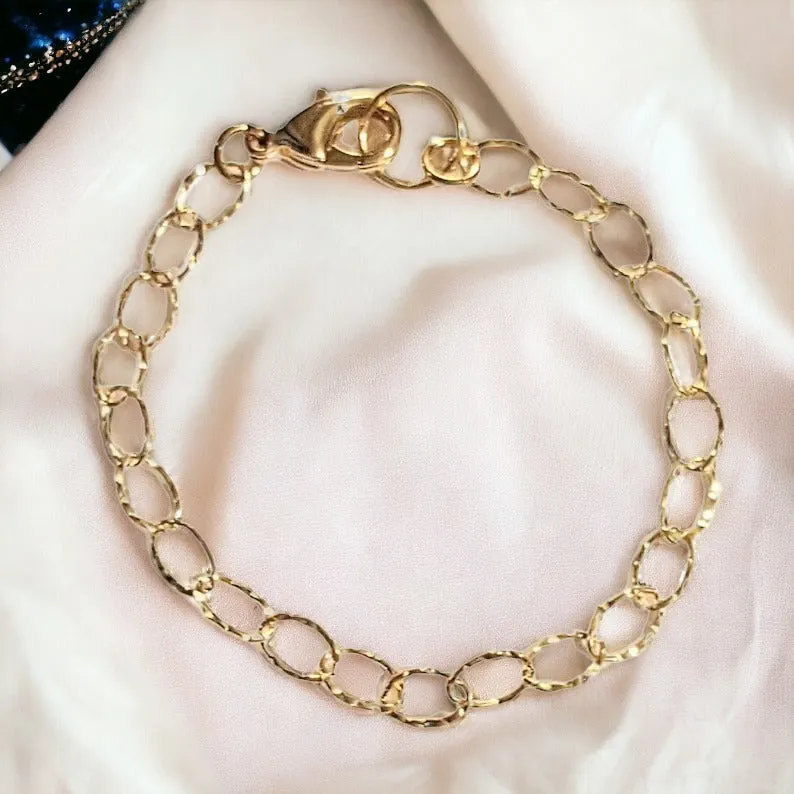 14K Gold Filled Charm Bracelet Base - D.I.Y. - BUILD YOUR CHARM BRACELET!