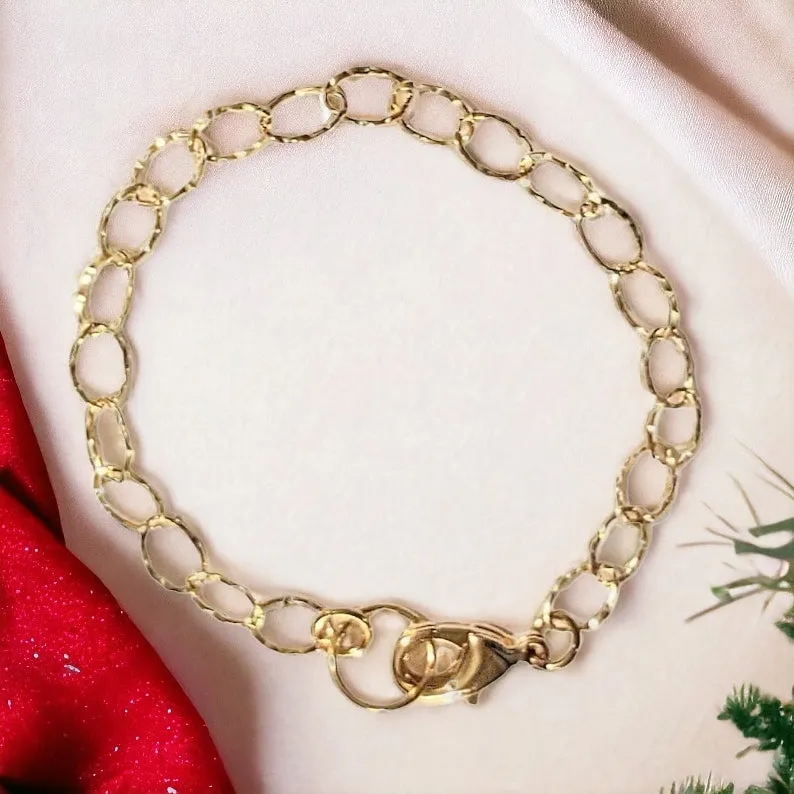 14K Gold Filled Charm Bracelet Base - D.I.Y. - BUILD YOUR CHARM BRACELET!