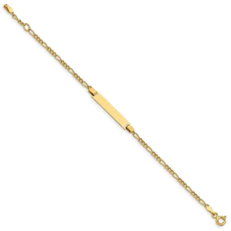 14k Madi K Figaro Baby ID Bracelet