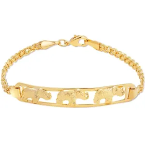 18K Gold Plated Good Luck Elephant Bracelet