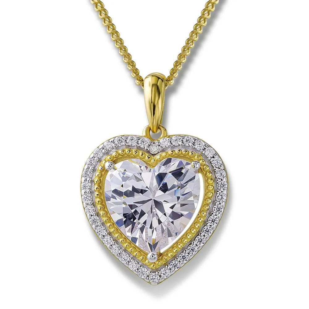 2.5 ct. t.w. Halo Heart  Pendant