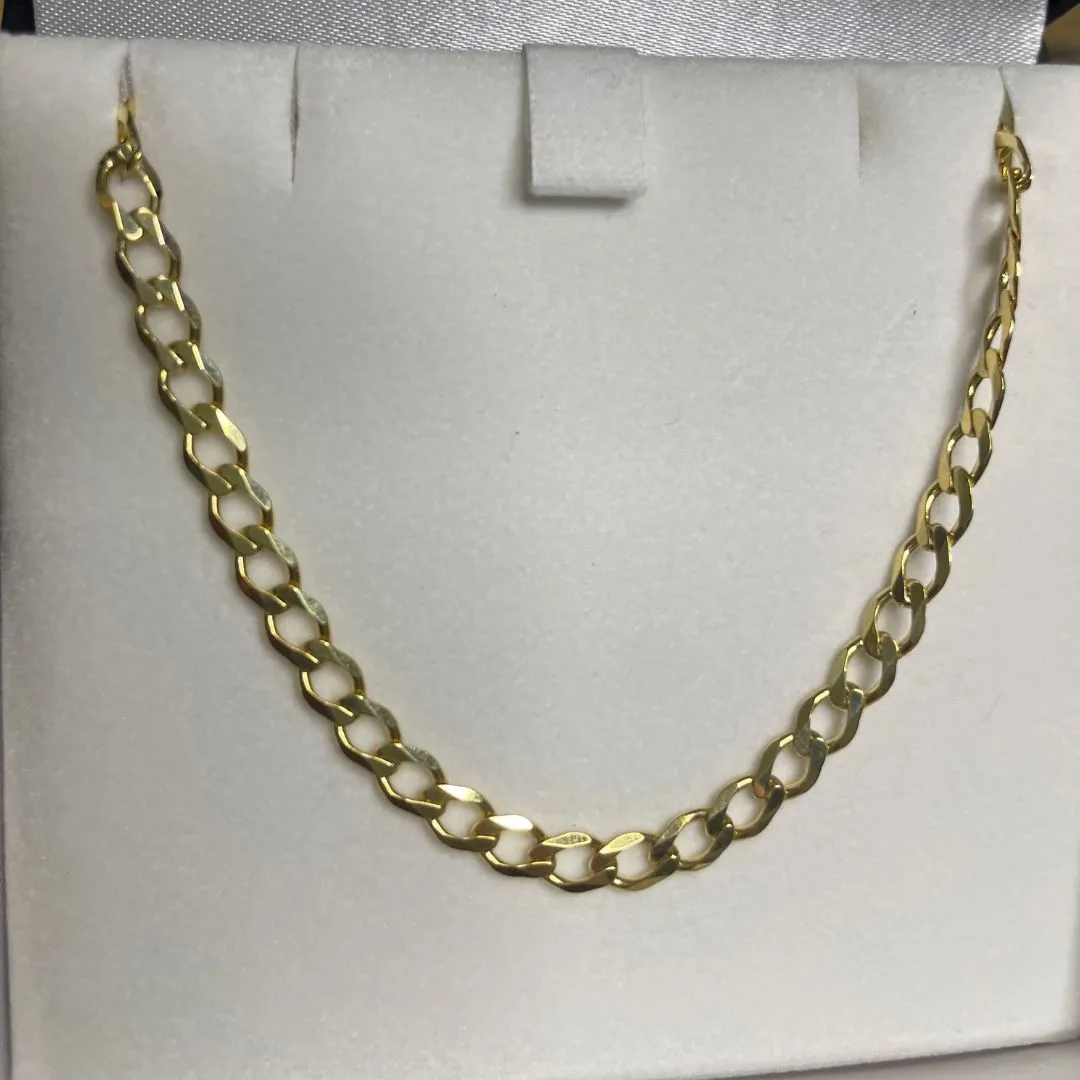 9ct Gold Curb Necklace (0.40 Gauge)