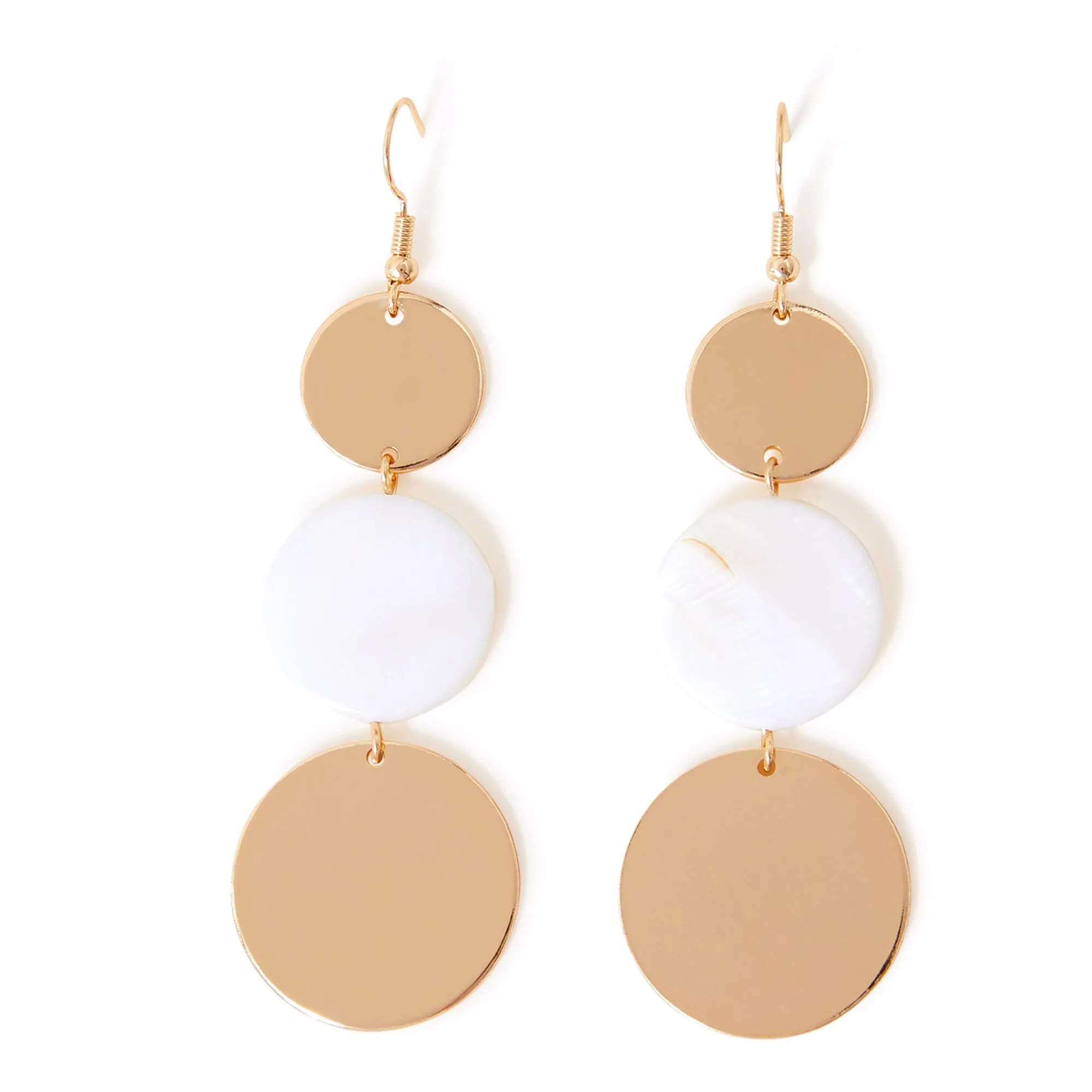 Accessorize London Women's Triple Circle Drop Earrings