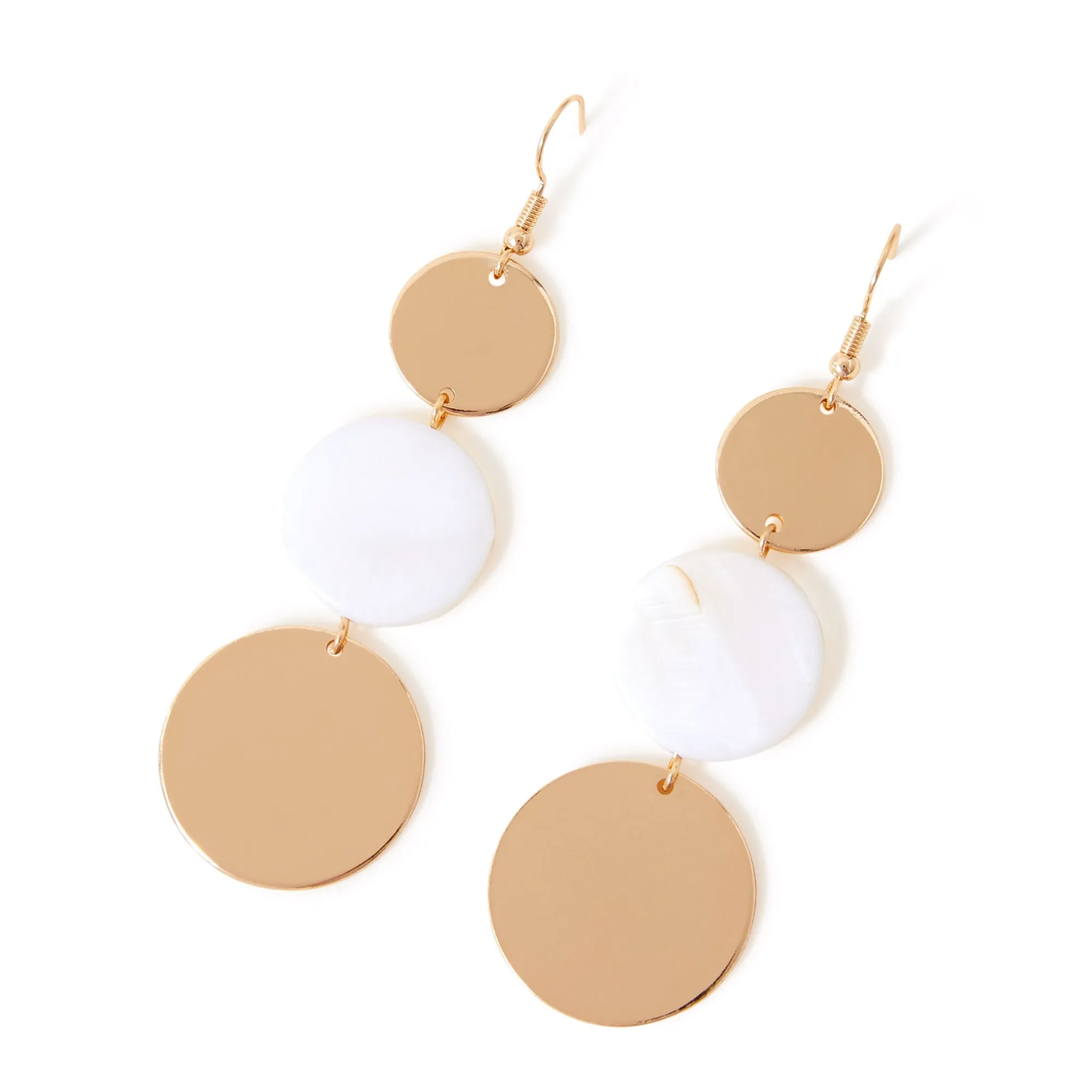 Accessorize London Women's Triple Circle Drop Earrings