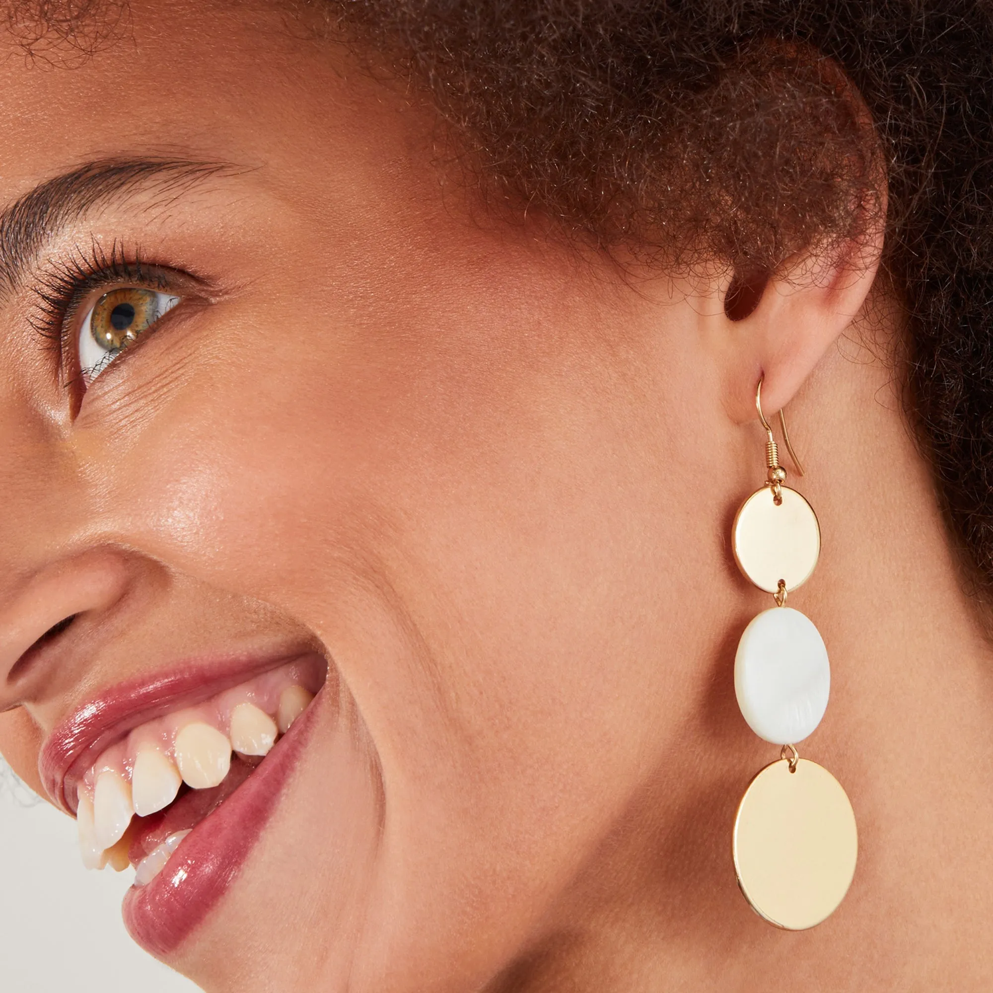 Accessorize London Women's Triple Circle Drop Earrings