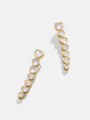 Aria Earrings - Gold/Pavé