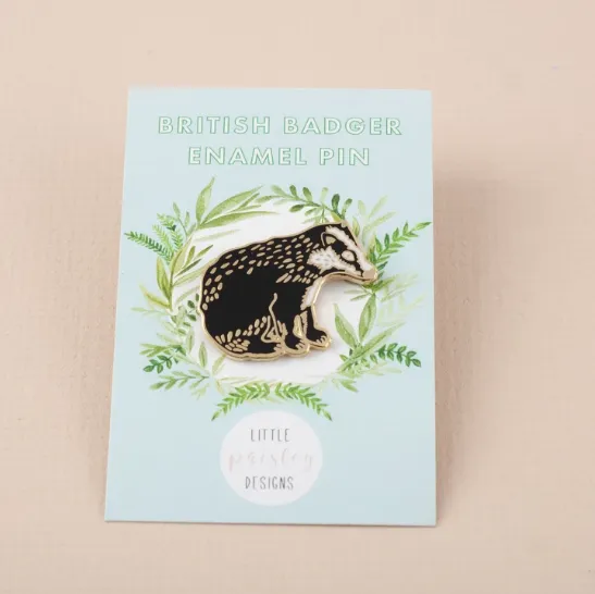 Badger Pin Badge