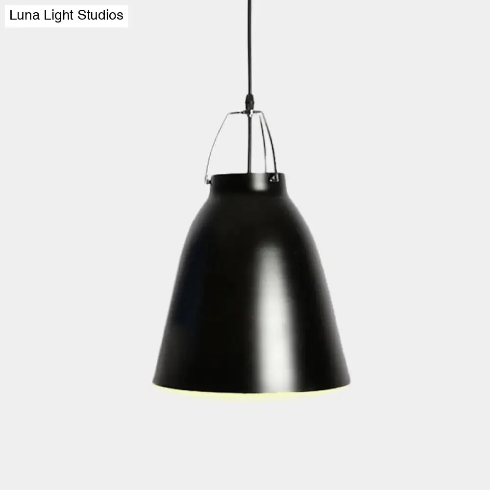 Black/White Modern Bell Pendant Light Fixture for Dining Room