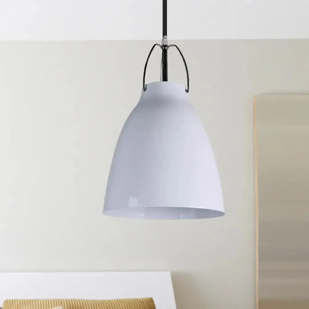 Black/White Modern Bell Pendant Light Fixture for Dining Room