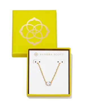 BOXED CAILIN GOLD NECKLACE IN WHITE CRYSTAL