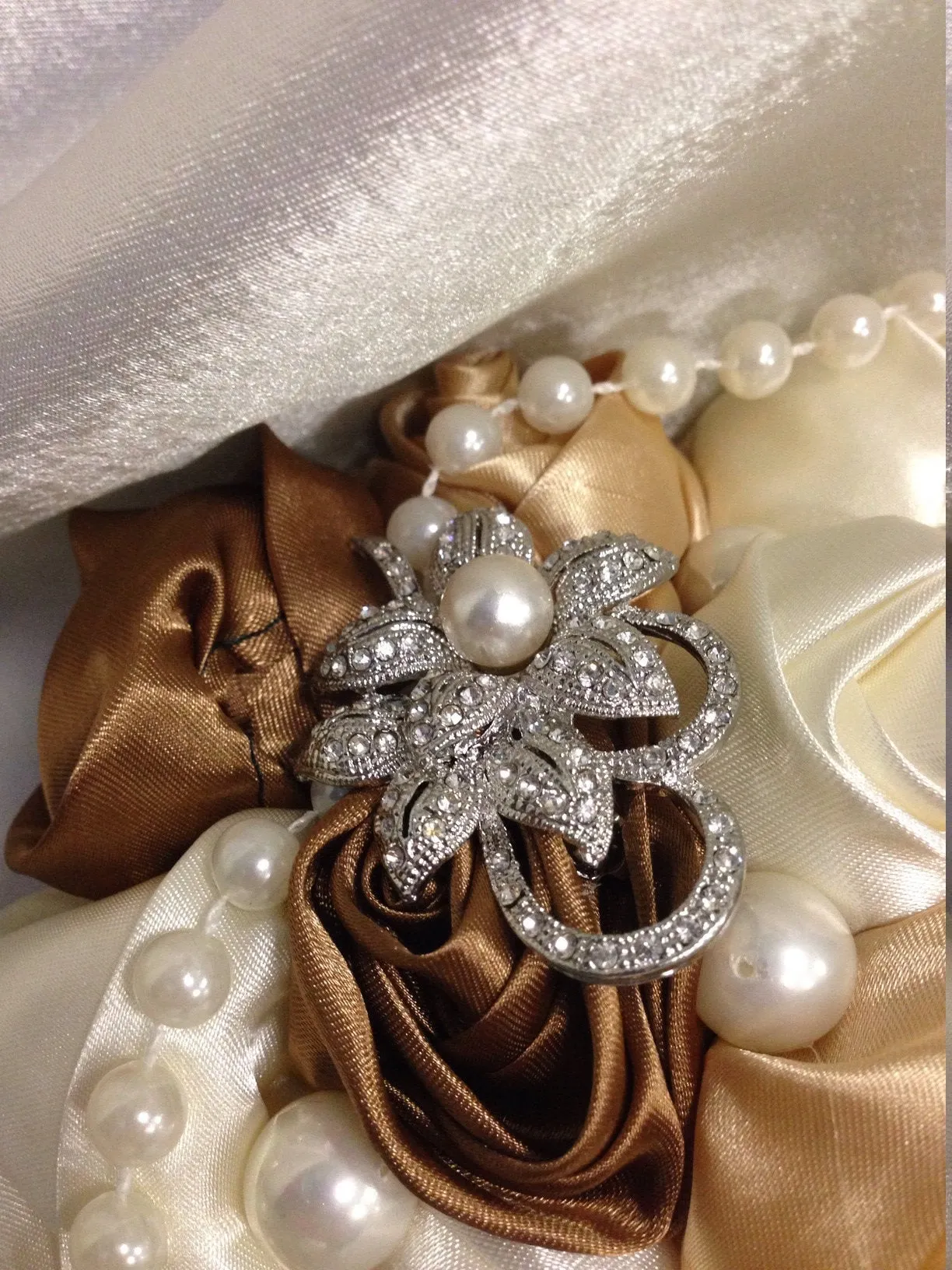 Bridesmaid bouquet ,Crystal pearl brooch bouquet, bridesmaid wedding flowers