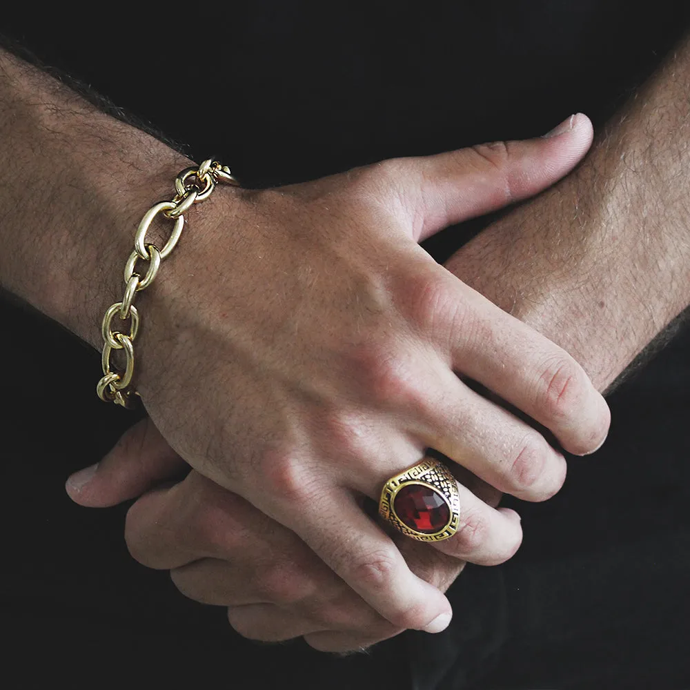 Cable Chain Bracelet (Gold-Plated)