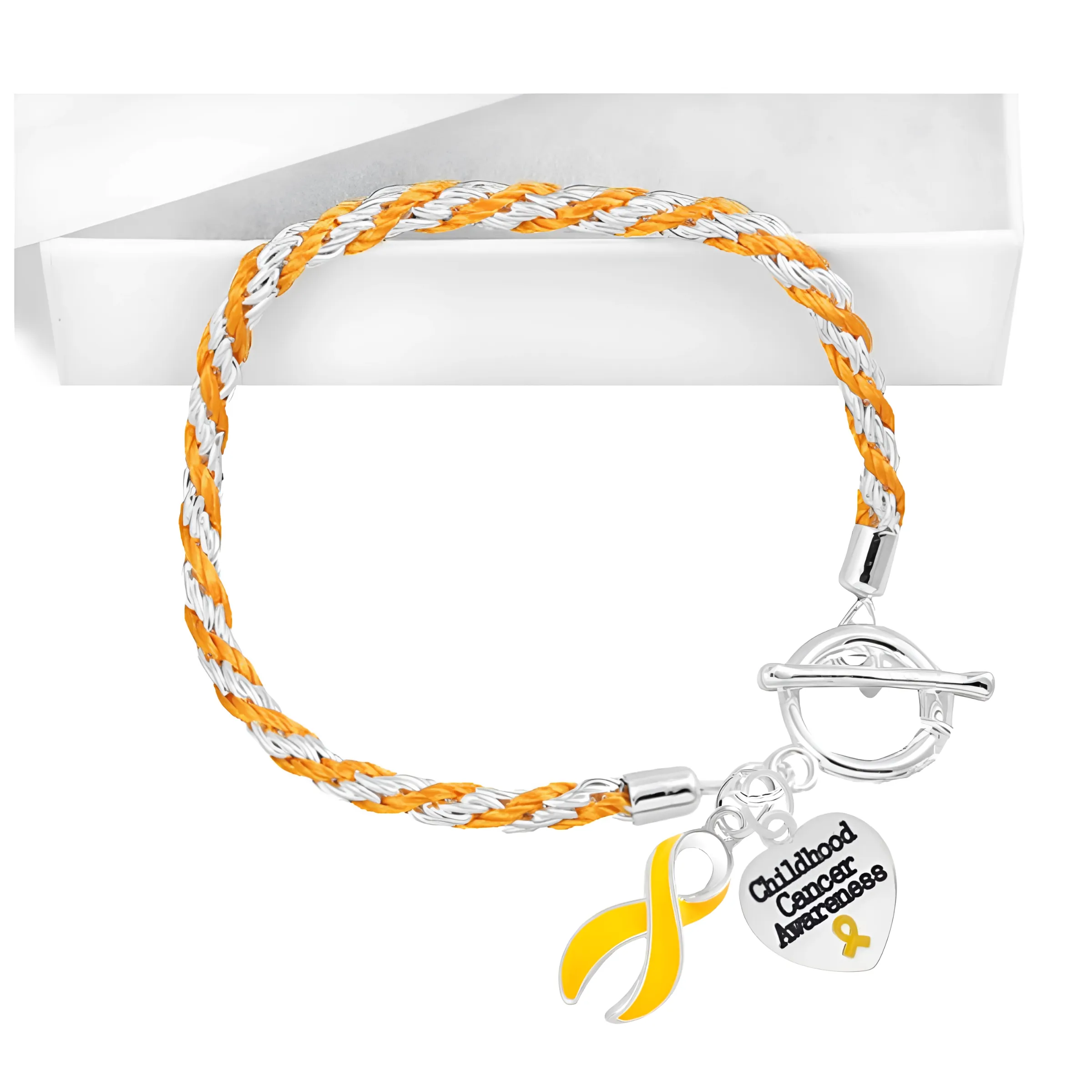 Childhood Cancer Gold Ribbon Rope Bracelets