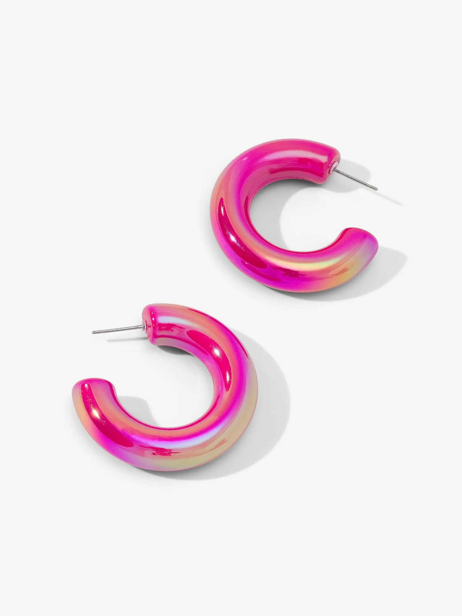 Chunky Iridescent Hoops