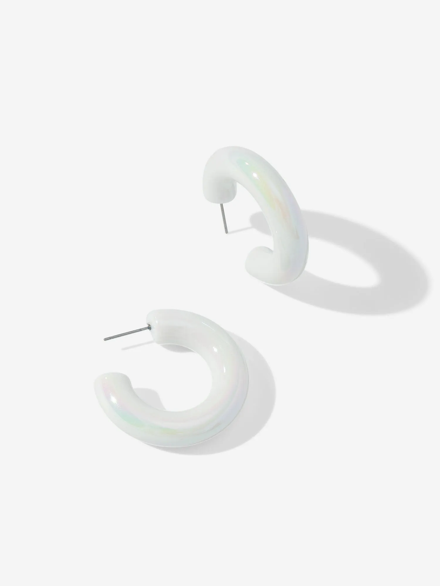 Chunky Iridescent Hoops