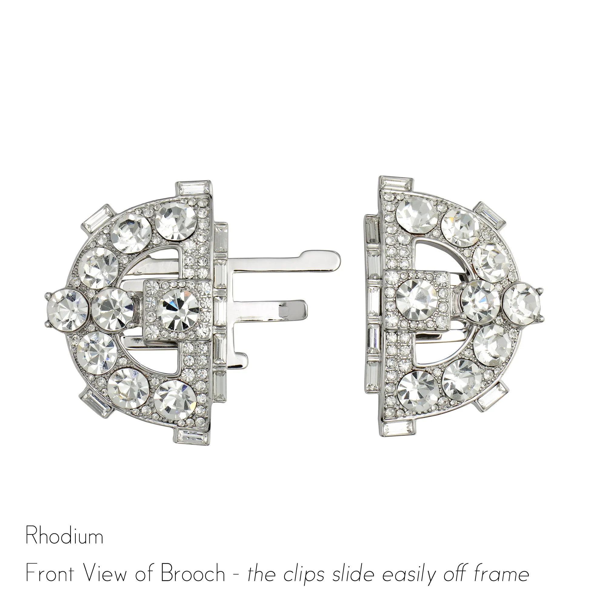 Clara Double Clip Brooch