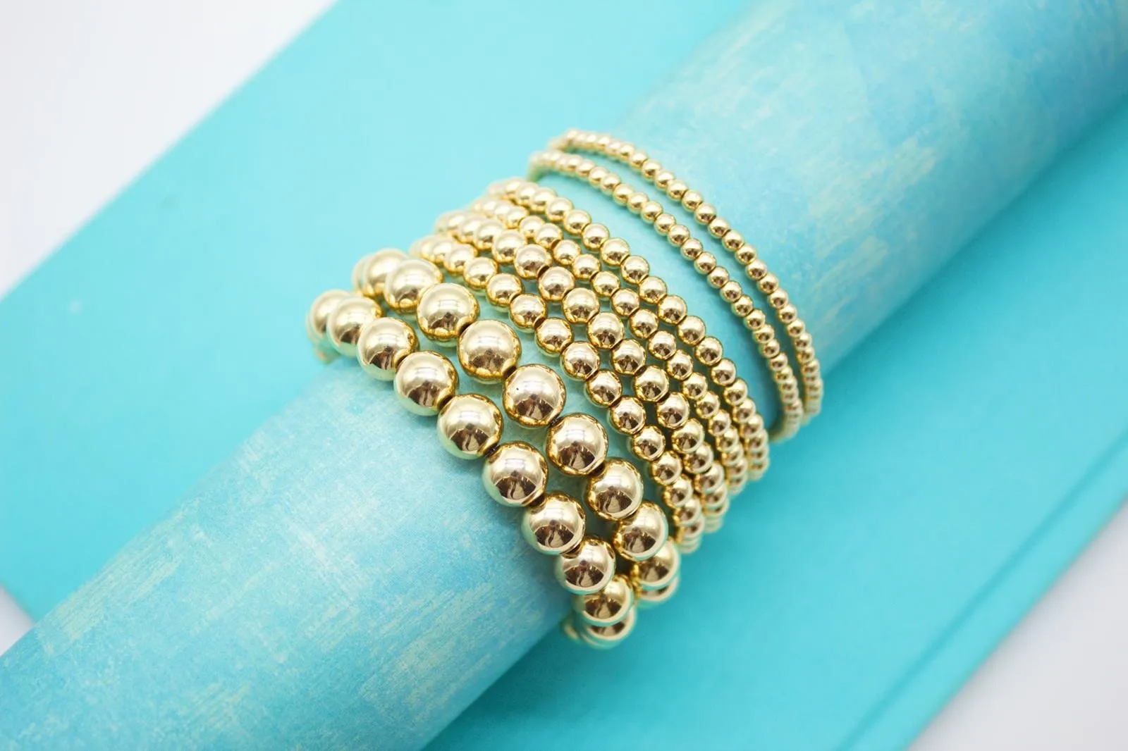 Classic Beaded Elastic Bracelets