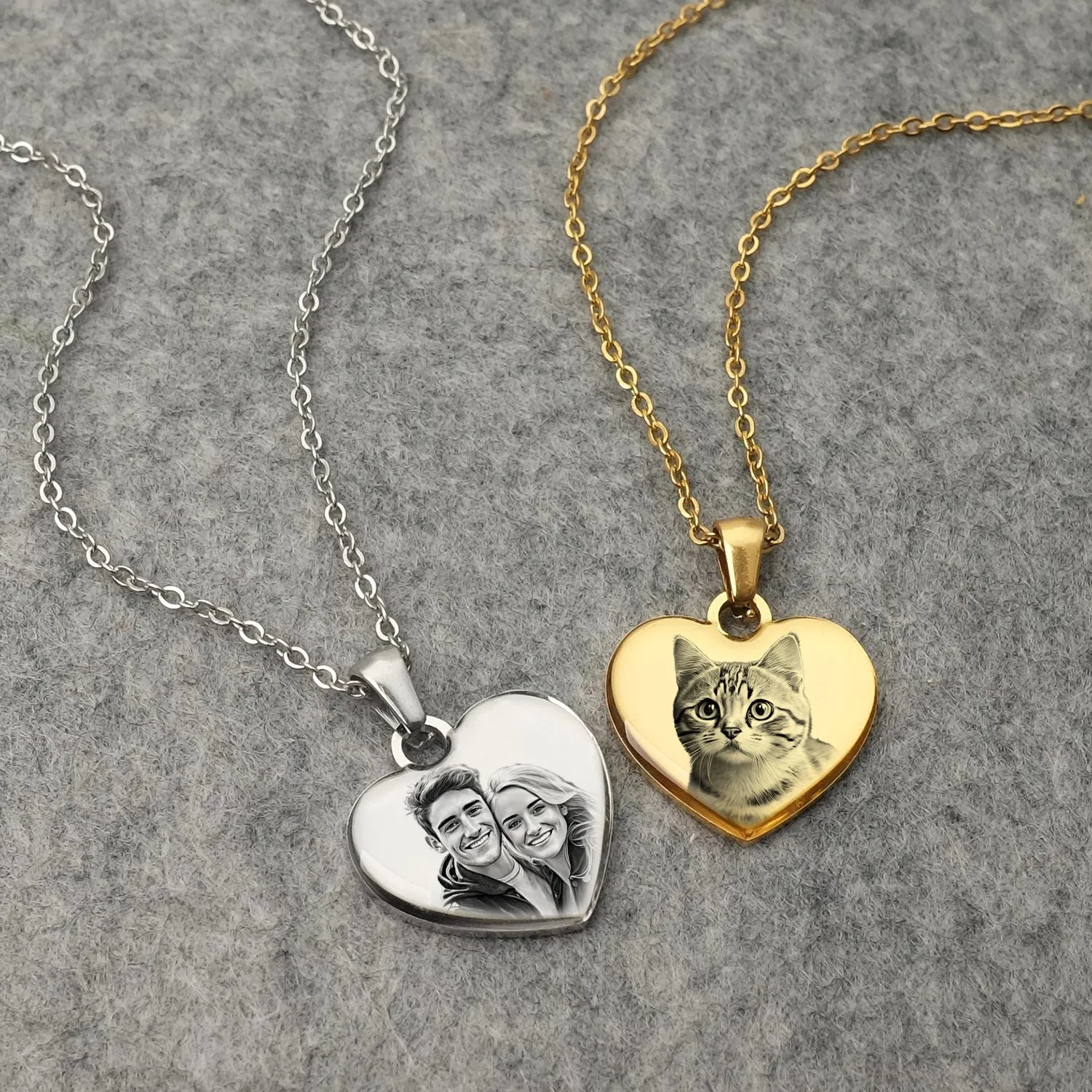 Custom Heart Shaped Necklaces