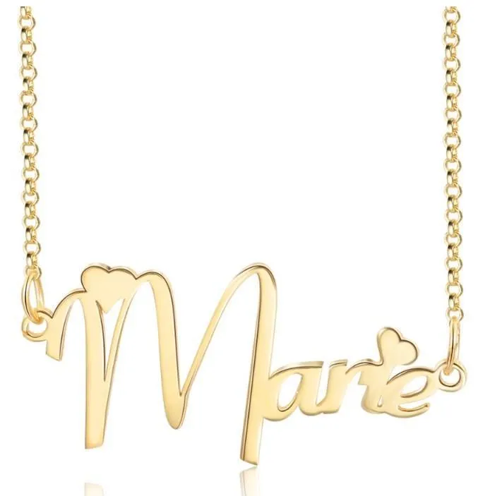 Custom Standard Name With Box Chain Necklace