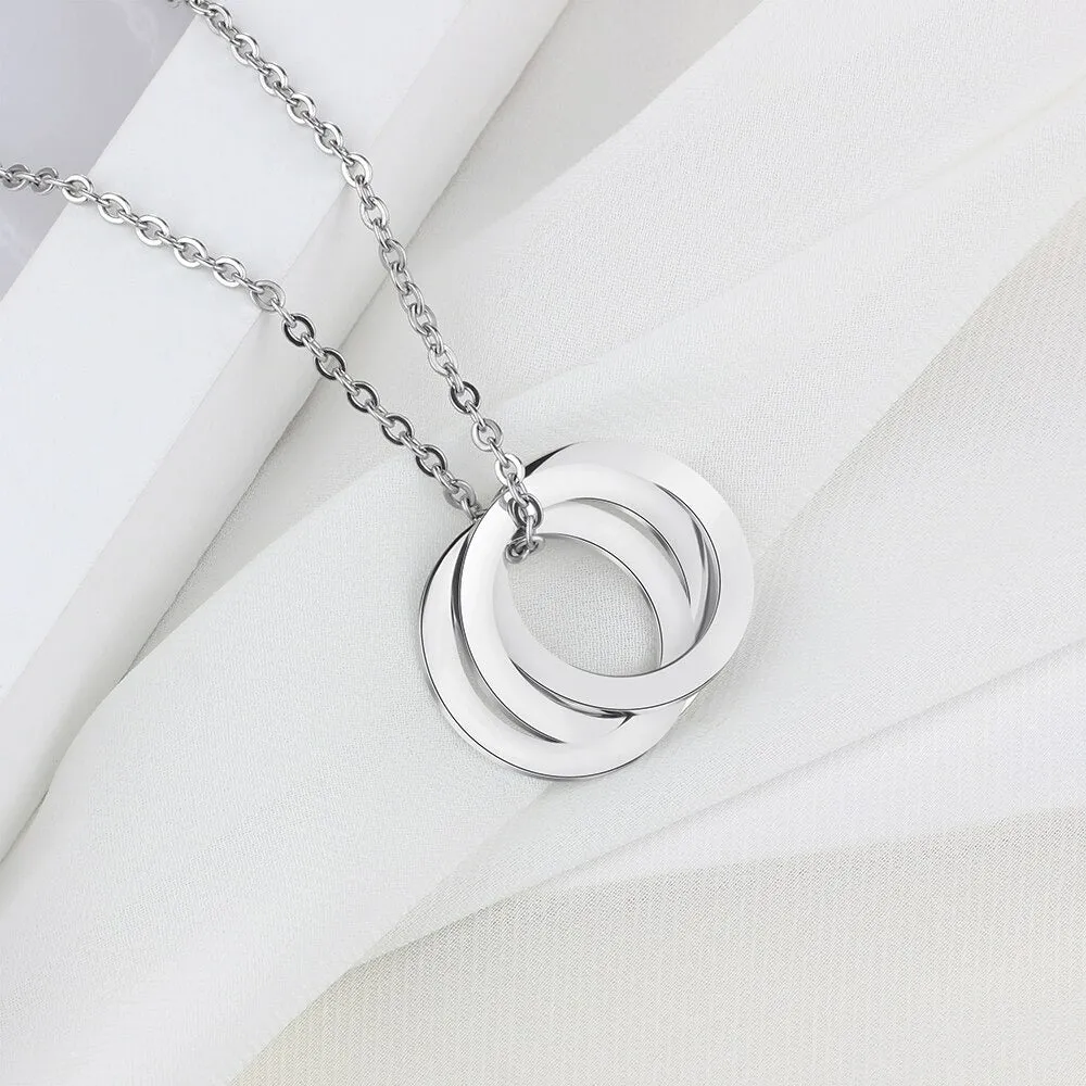 Custom Triple Circle Necklace