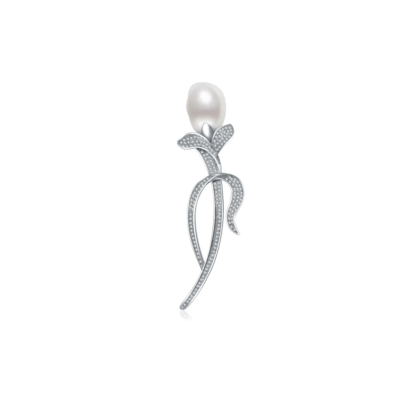 Elegant Baroque Pearl Brooch WC00051 | GARDENS