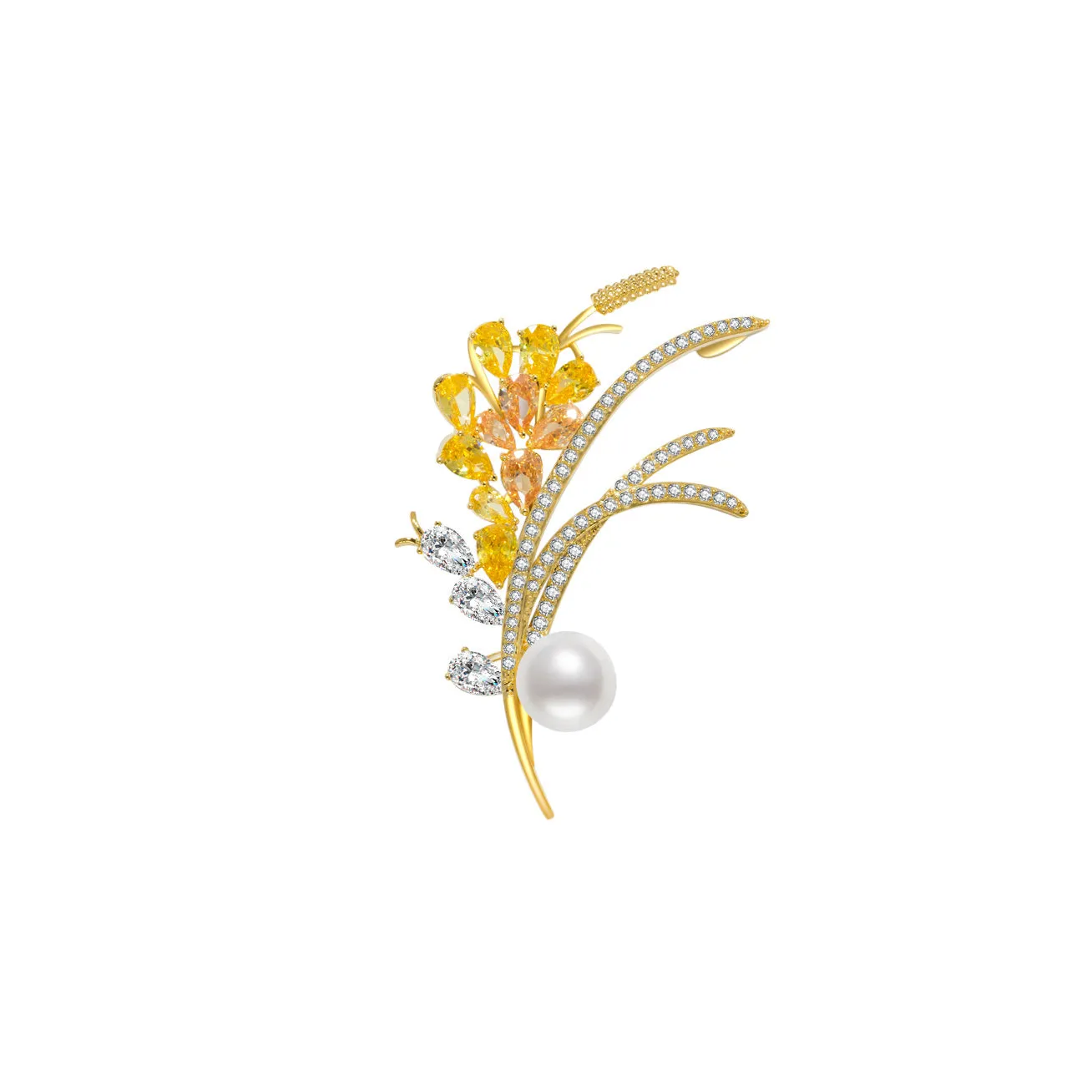 Elegant Freshwater Pearl Brooch WC00042 | GARDENS