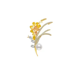 Elegant Freshwater Pearl Brooch WC00042 | GARDENS