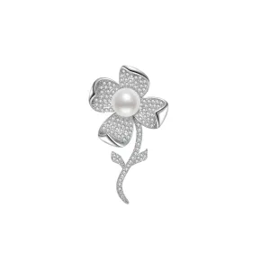 Elegant Freshwater Pearl Brooch WC00045 | GARDENS