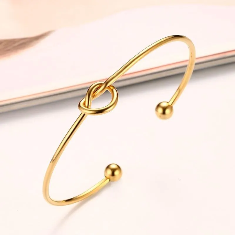 Elegant Tied Knot Cuff Bracelet