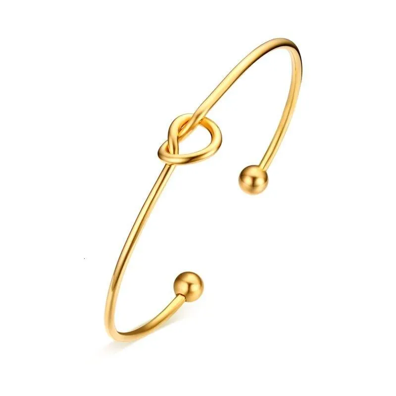 Elegant Tied Knot Cuff Bracelet