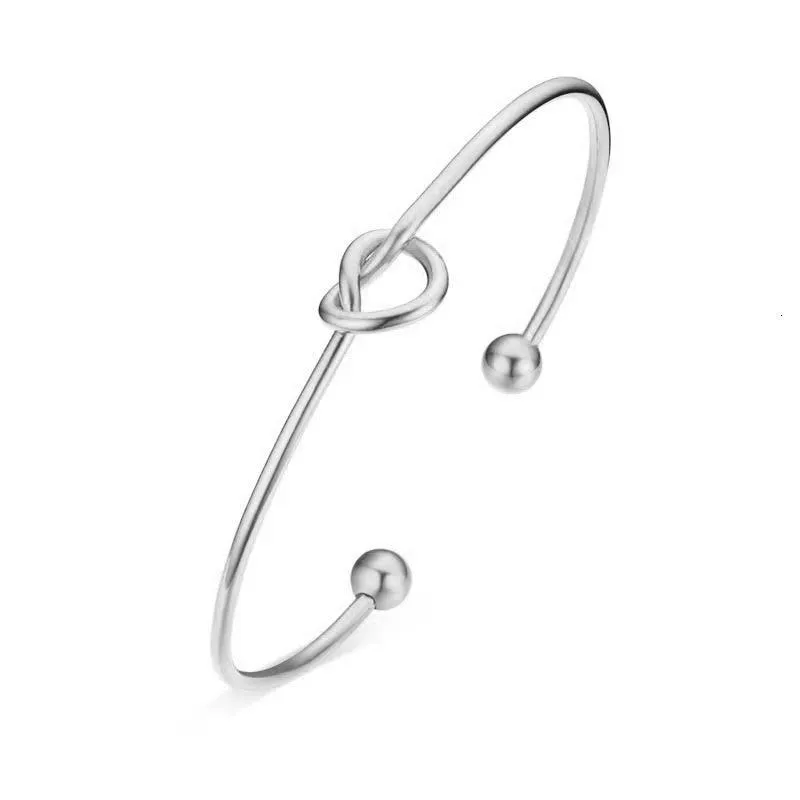 Elegant Tied Knot Cuff Bracelet