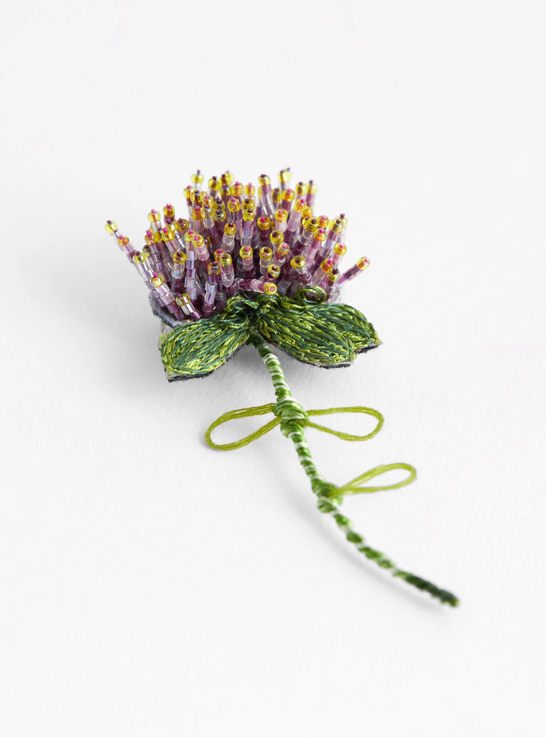 Globe Amaranth Brooch