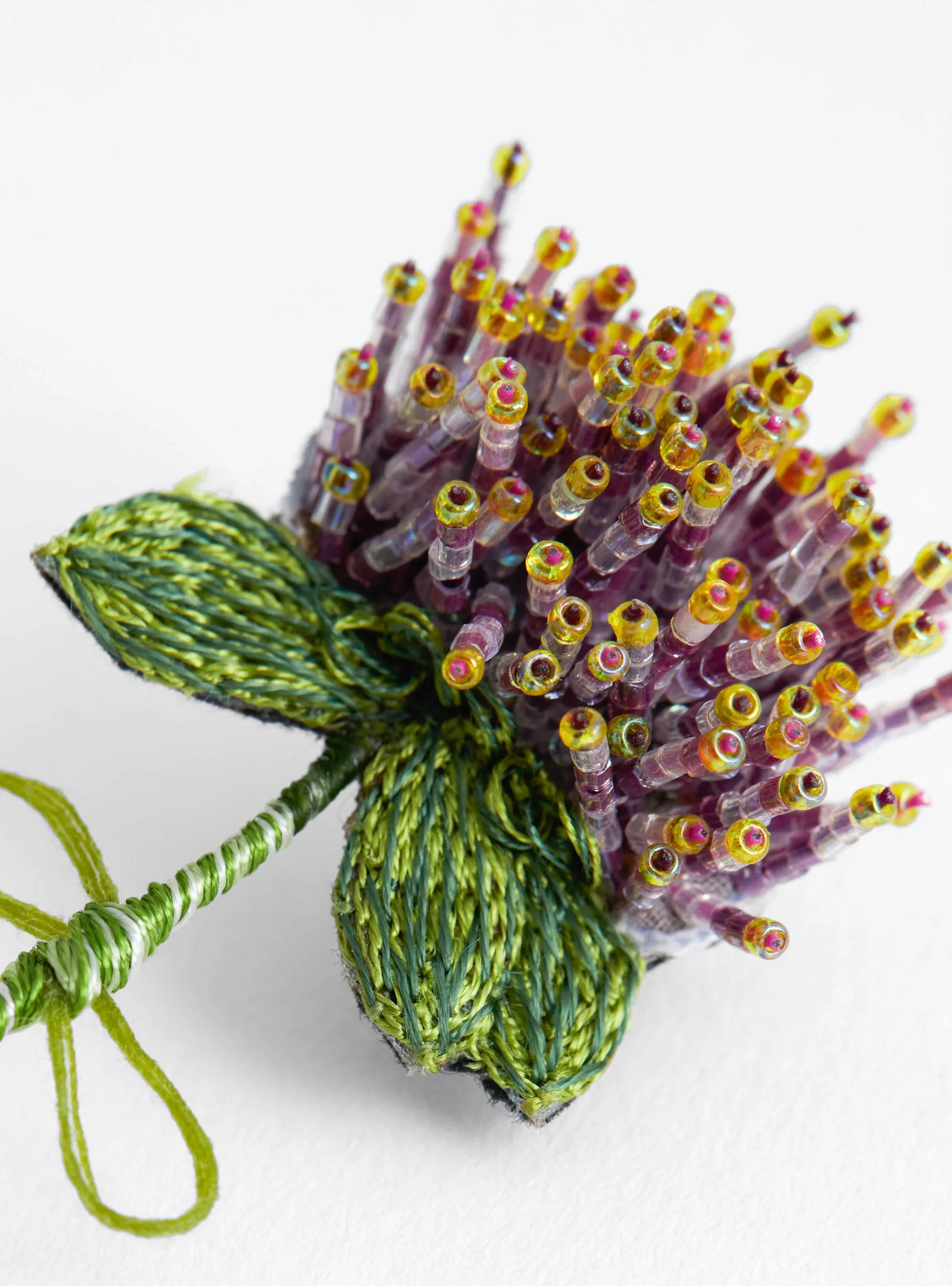 Globe Amaranth Brooch