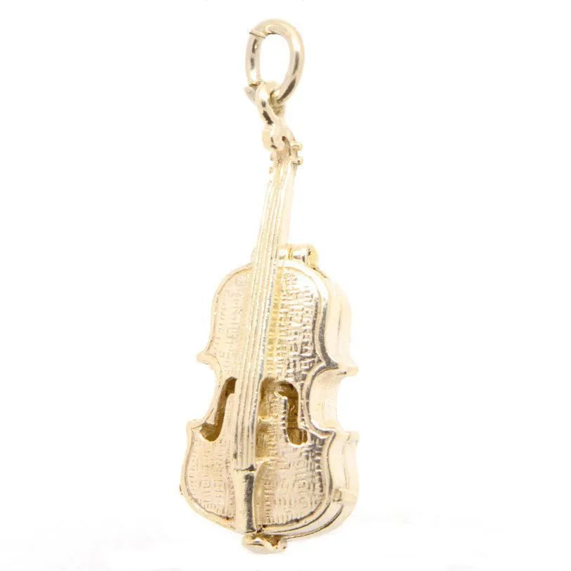 Gold Opening Violin Charm