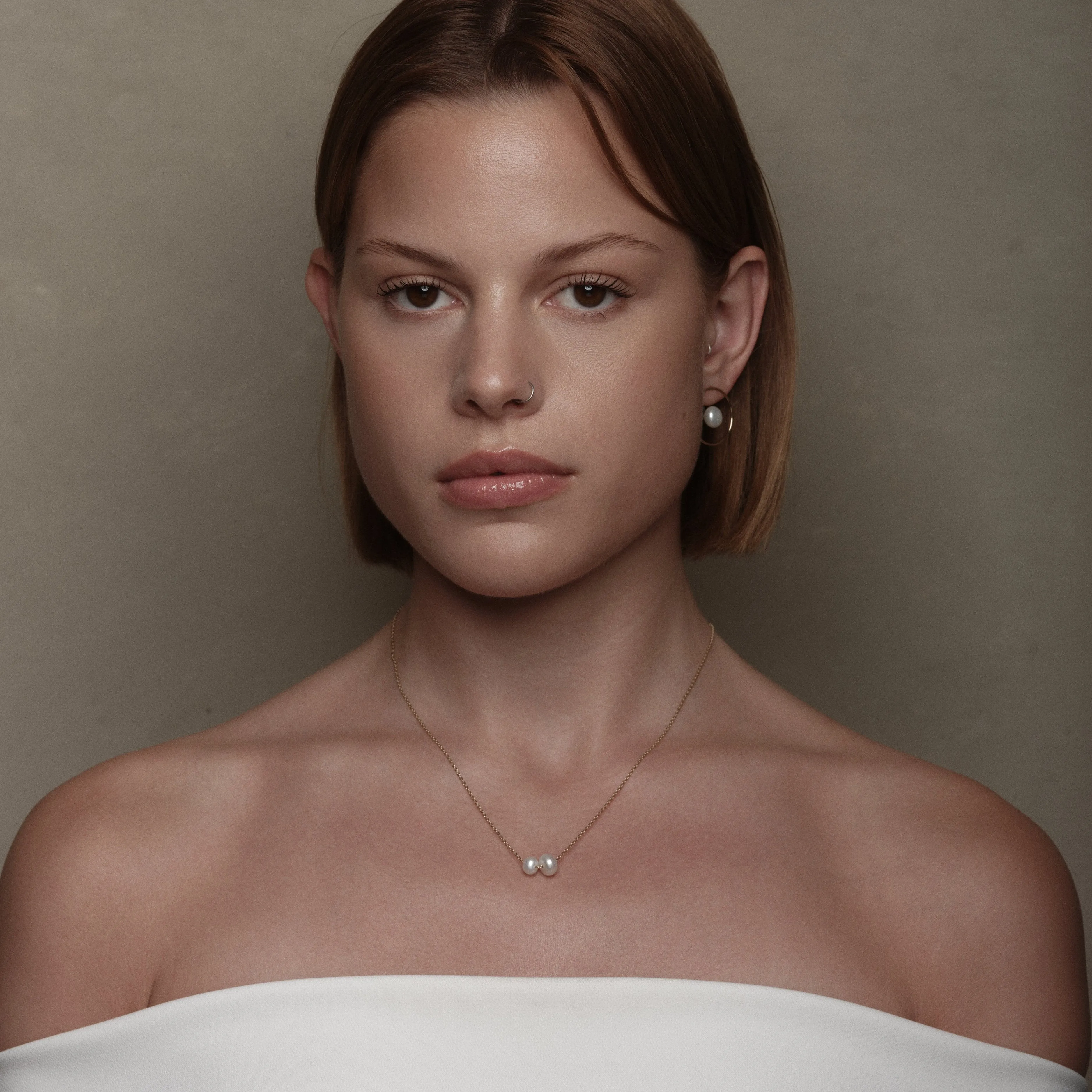 Gold-Plated Silver And Freshwater Pearls Nysa Necklace