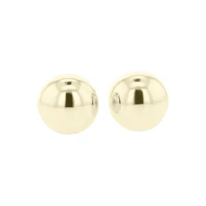 Gold Stud Earrings 8mm