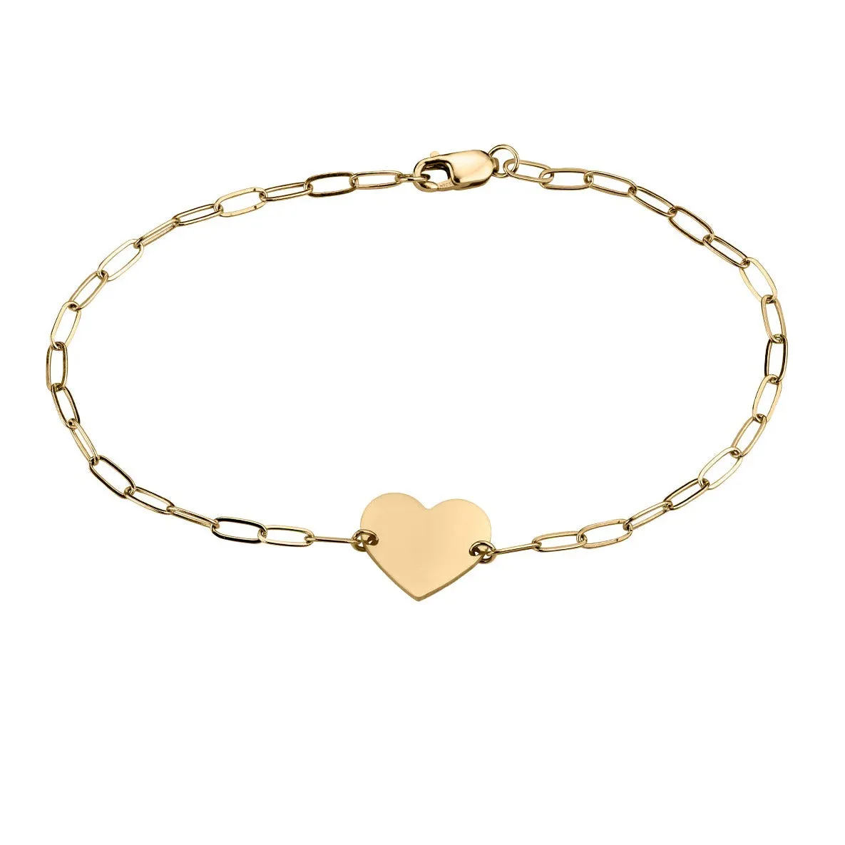 HEART PAPERCLIP BRACELET