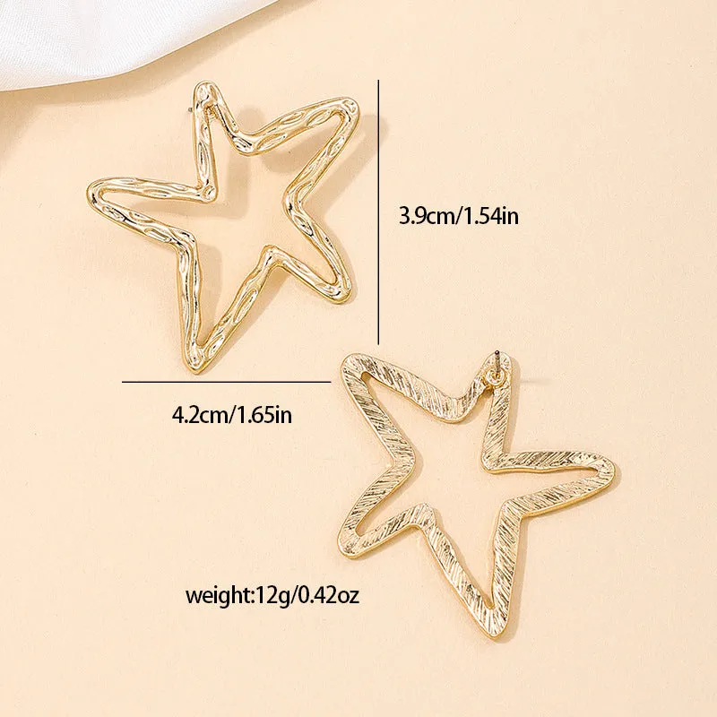 Hollow Star Earrings - Vienna Verve Collection