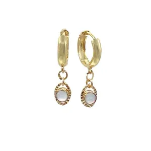 Hoops: Gold Fill Hoops with Fancy Opalite Links (EGH485OP)