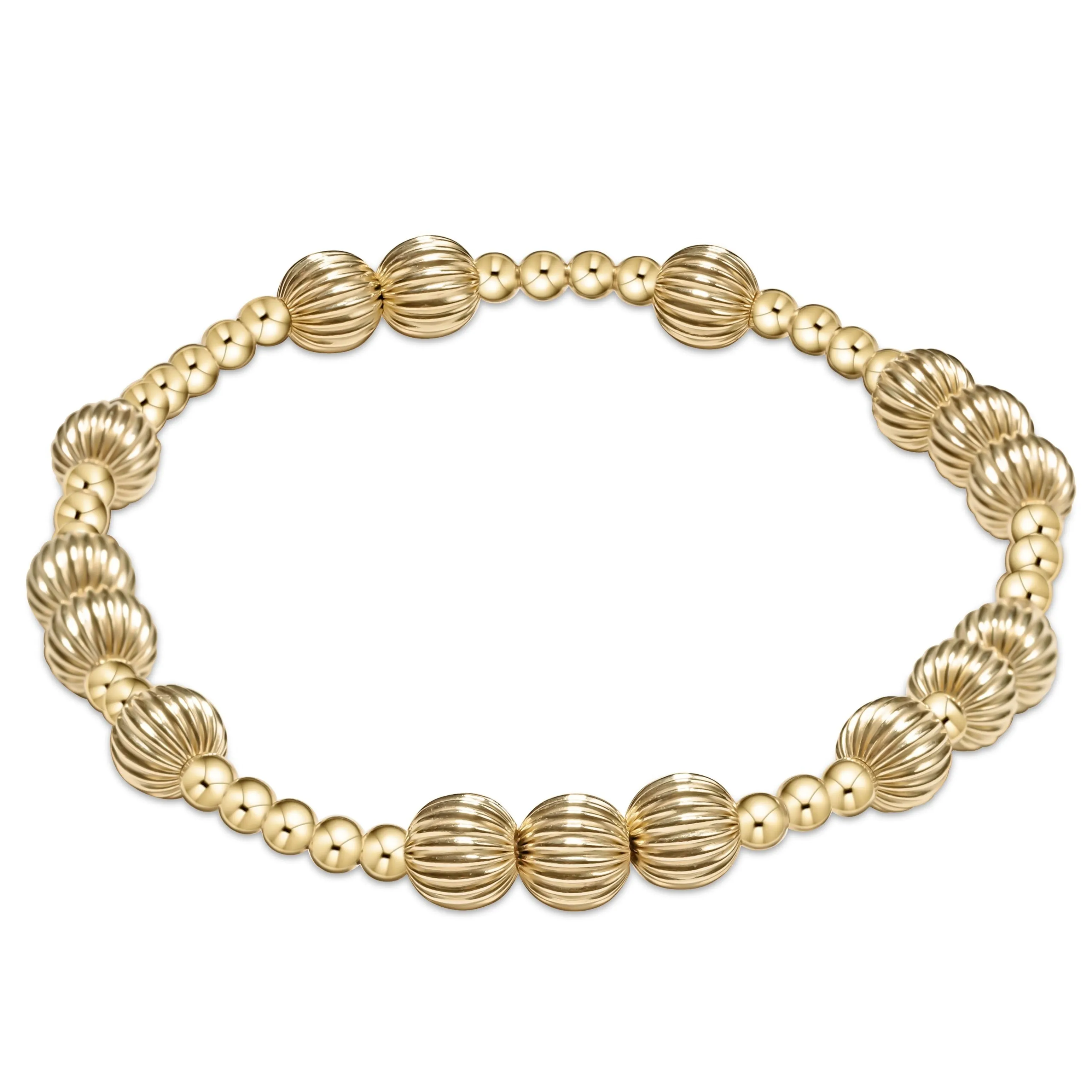 Hope Unwritten Dignity 6mm Bead Bracelet - Gold