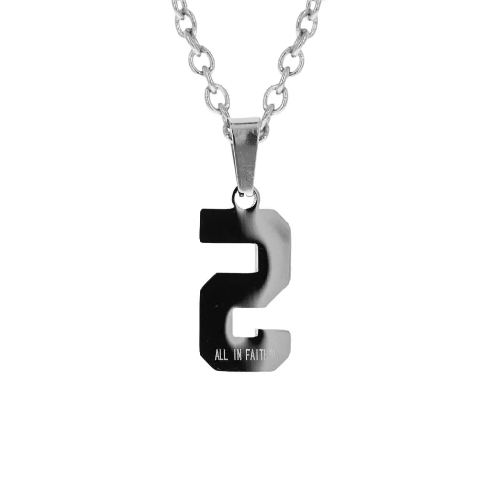 Jersey Number Necklace | Stainless Steel