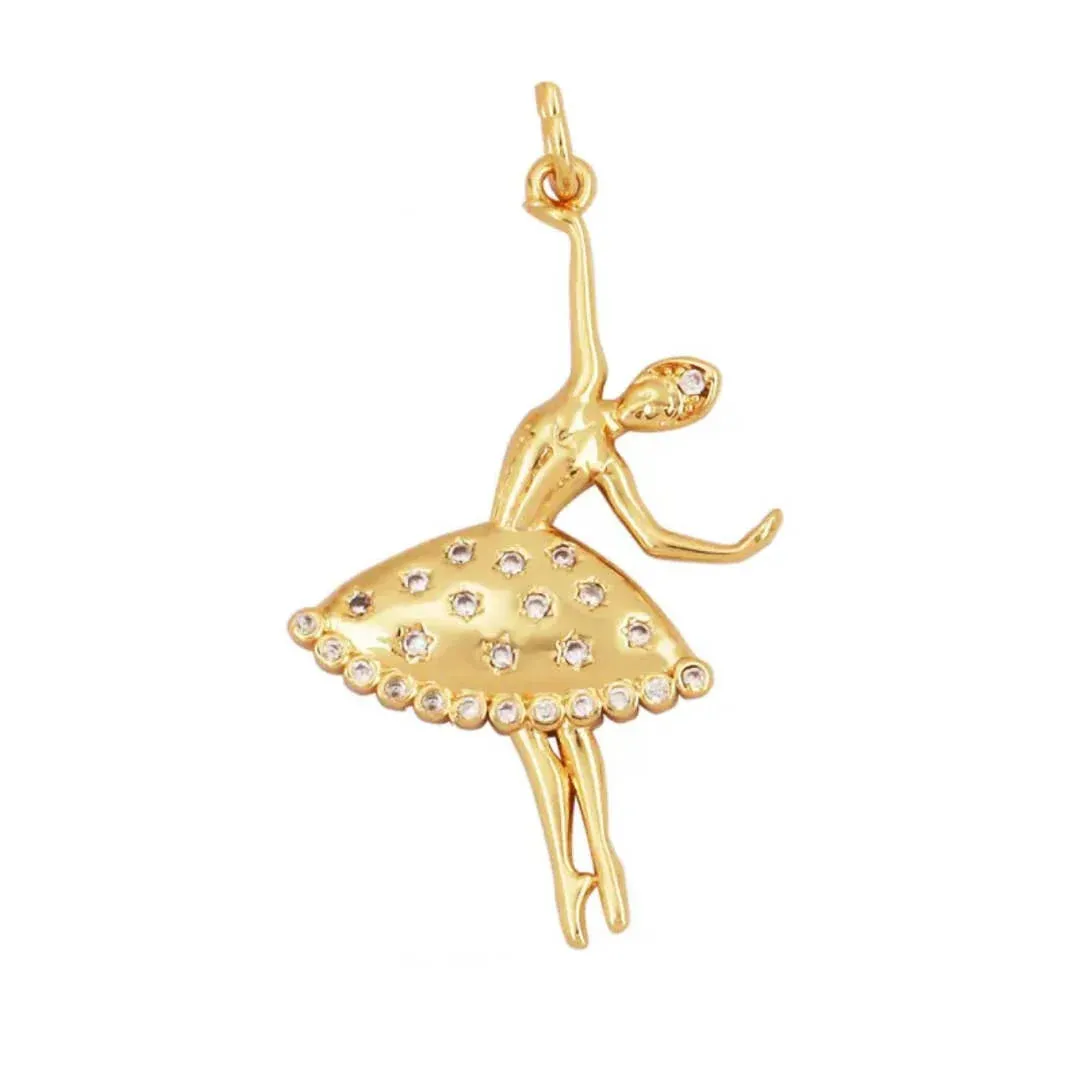 Large Ballerina Dancer Charm