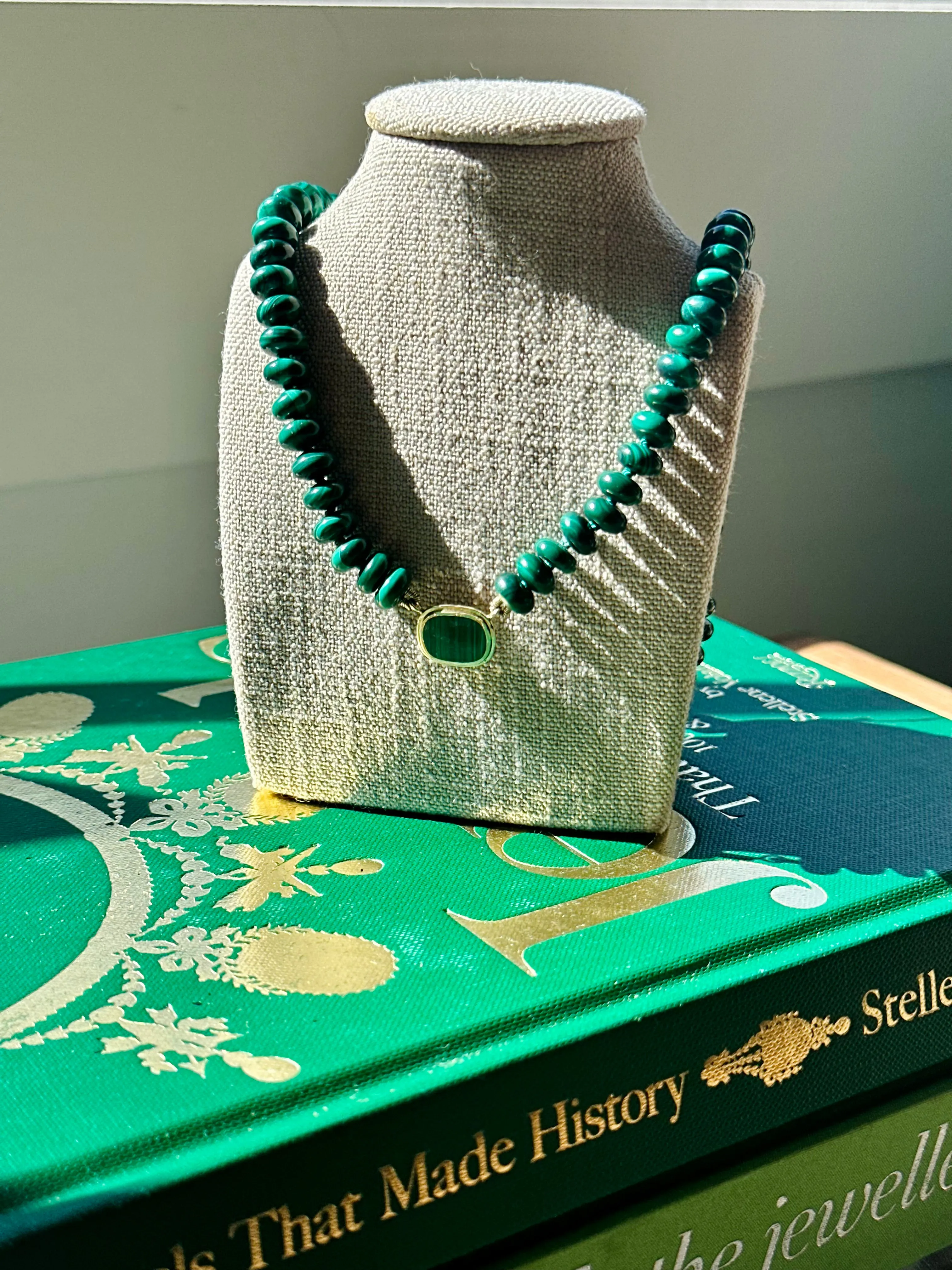 lil nice things X Goldstories Malachite Necklace