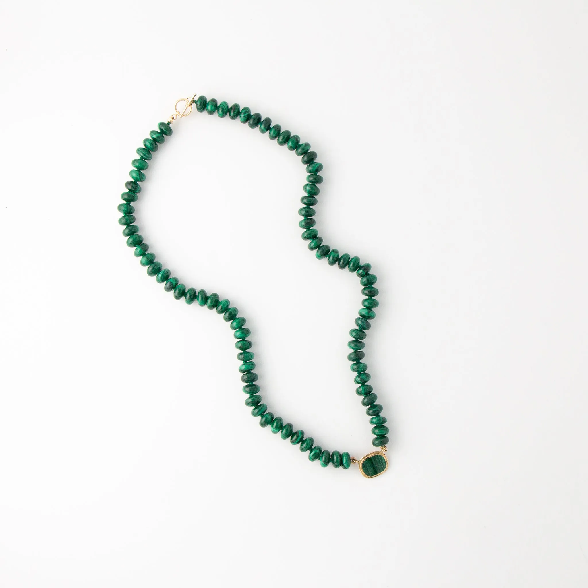 lil nice things X Goldstories Malachite Necklace