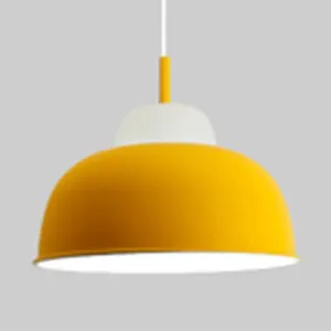 Macaron Loft Bowl Pendant Lamp Hanging Light - Single Bulb Aluminum Design for Nursing Room