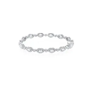 Marquise Diamond Halo Style Bracelet