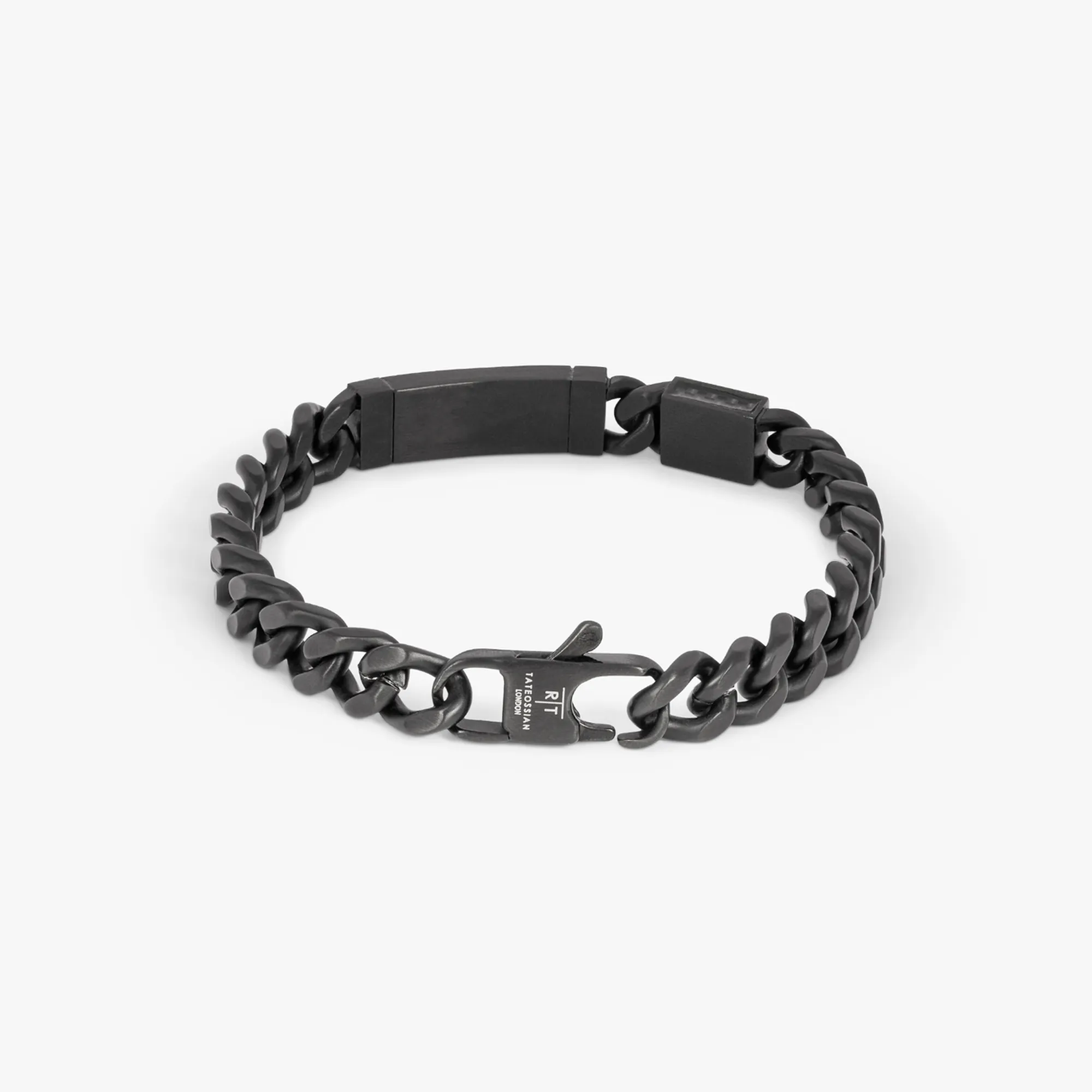 Meccanico Bracelet with Black Carbon Fibre in Black Plated Stainless Steel