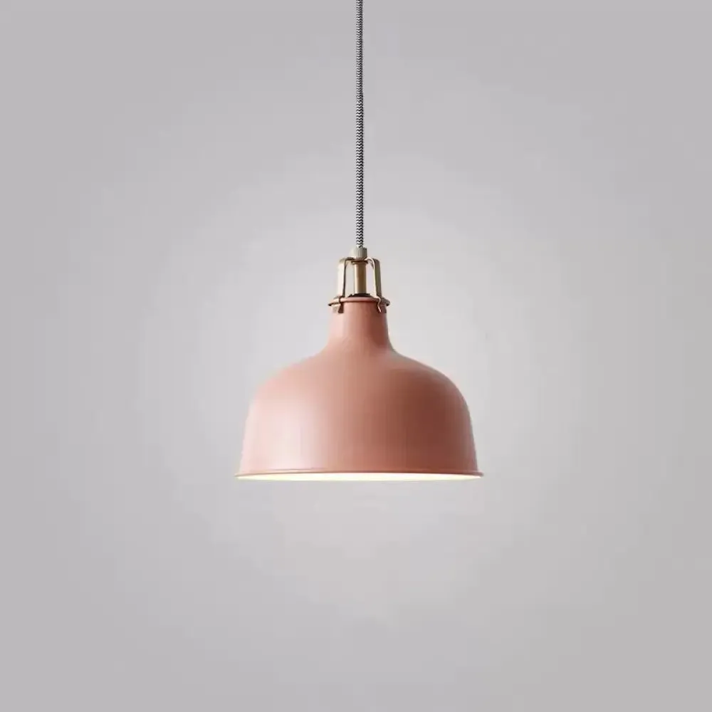 Modern Metal Barn Pendant Light for Dining Room - 1-Head Suspension