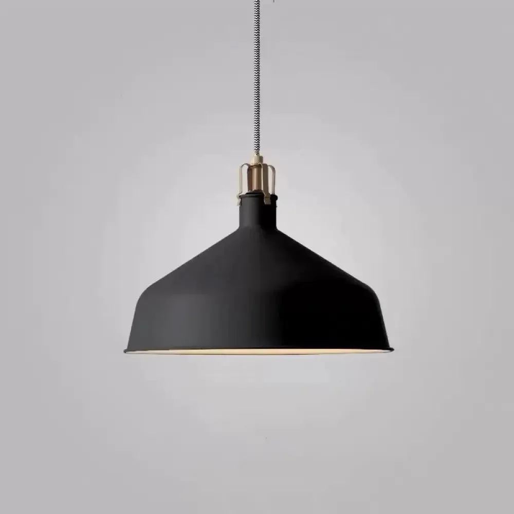 Modern Metal Barn Pendant Light for Dining Room - 1-Head Suspension